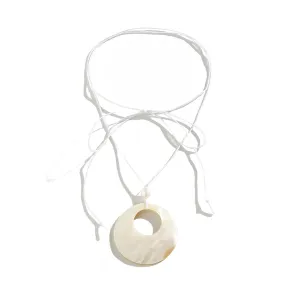 Countryside Heart Shaped Shell Necklace with Resort Beach Charm