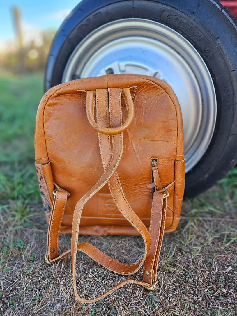 Cowhide Woven Diaper Bag