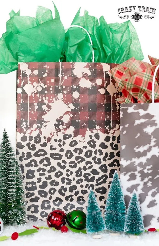 Crazy Train Buffalo Leopard Large Gift Bag