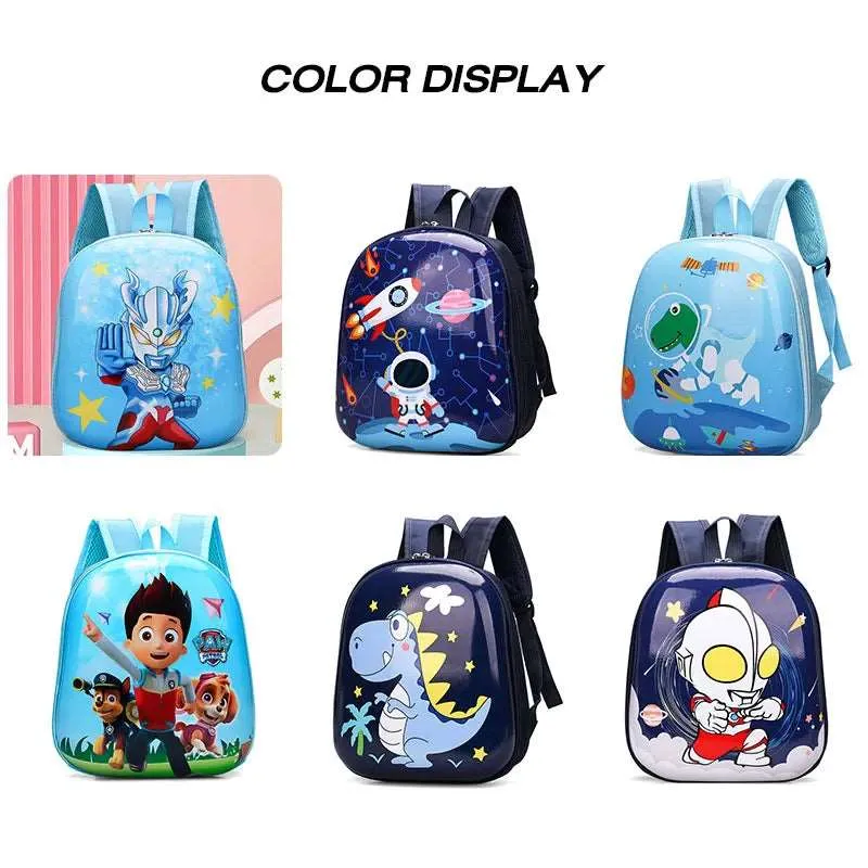 Cute and Fancy Theme Hard Egg-shell Backpack For Kids