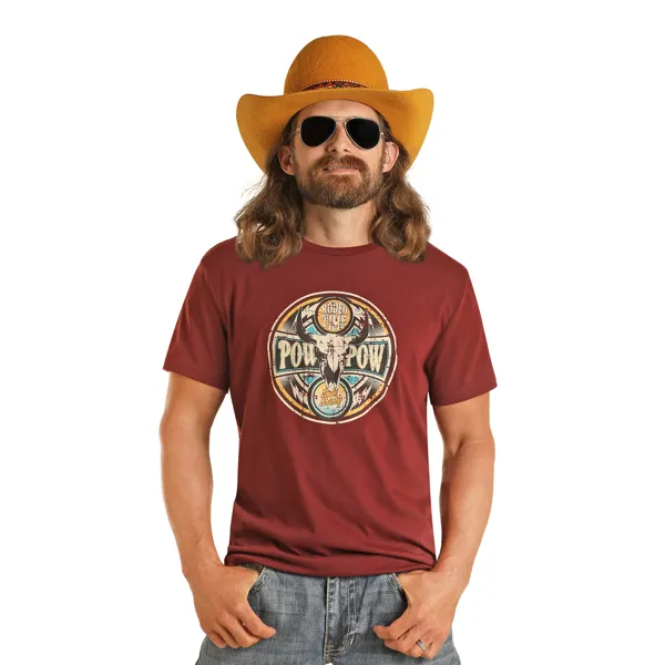 Dale Brisby Dale Yeah Pow Pow Tee ~ Maroon