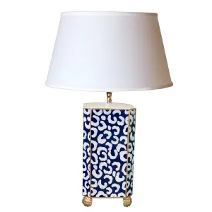 Dana Gibson Navy Leo Table Lamp