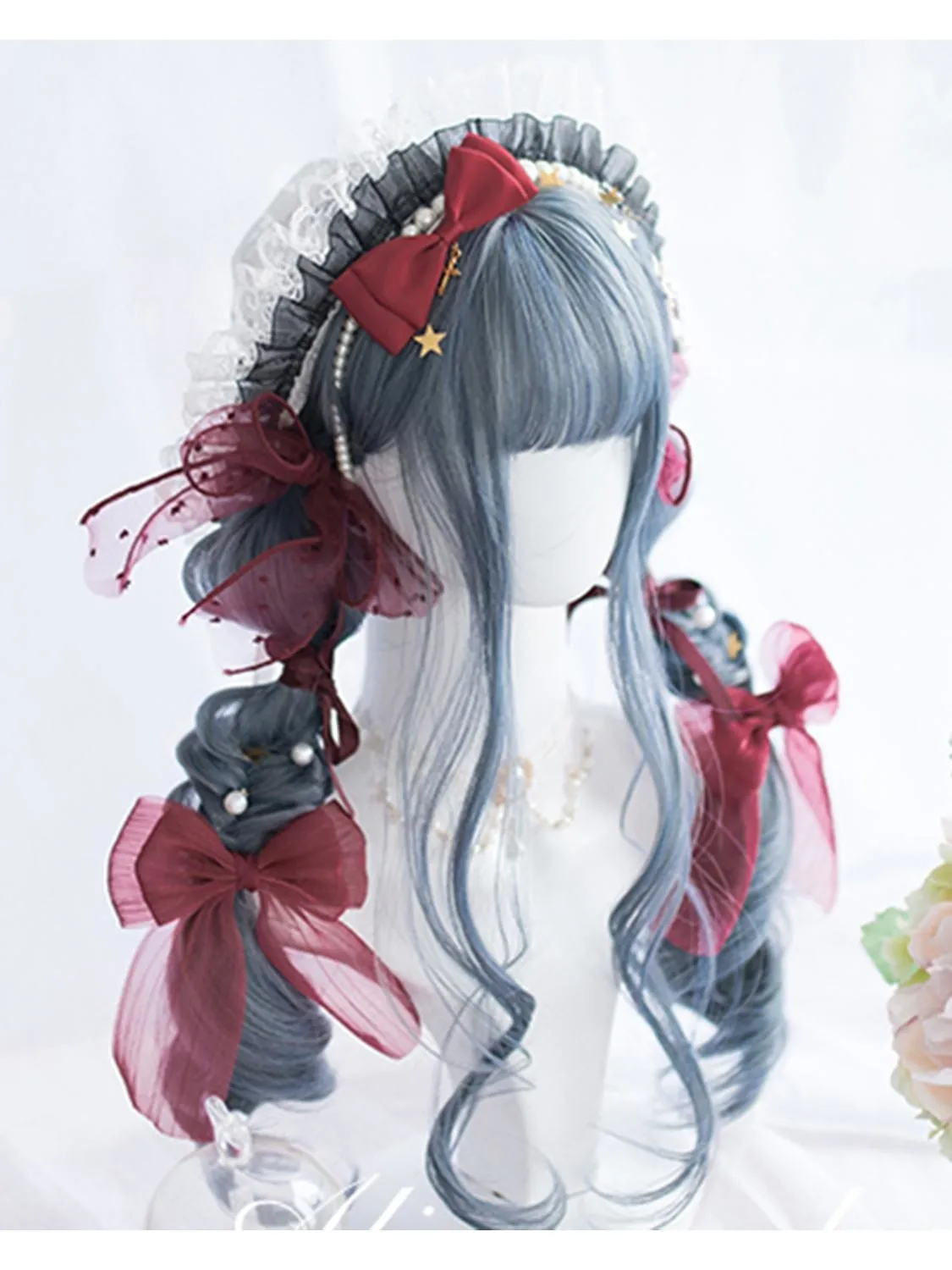 Dark Blue Gothic Wig