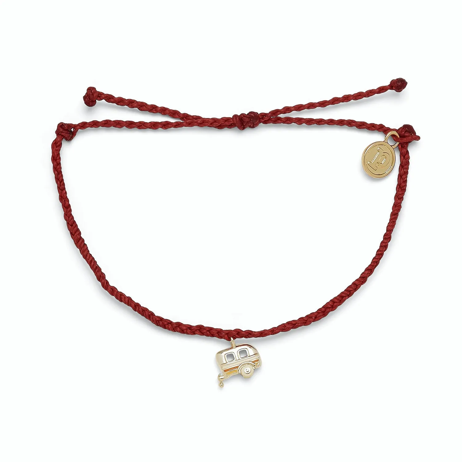 Dark Red On The Road Gold Bracelet