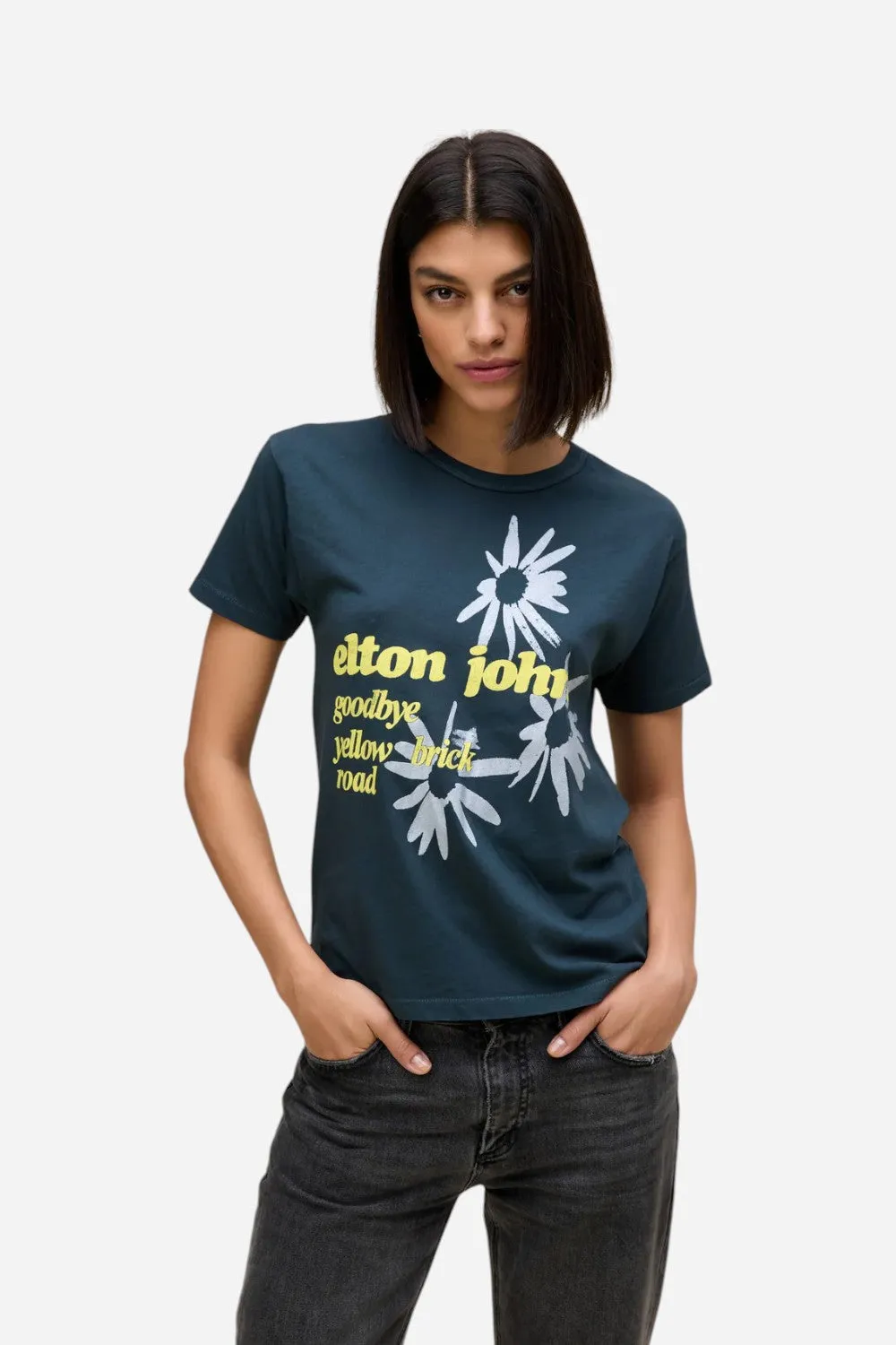 Daydreamer LA Elton John Yellow Brick Road Ringer Tee