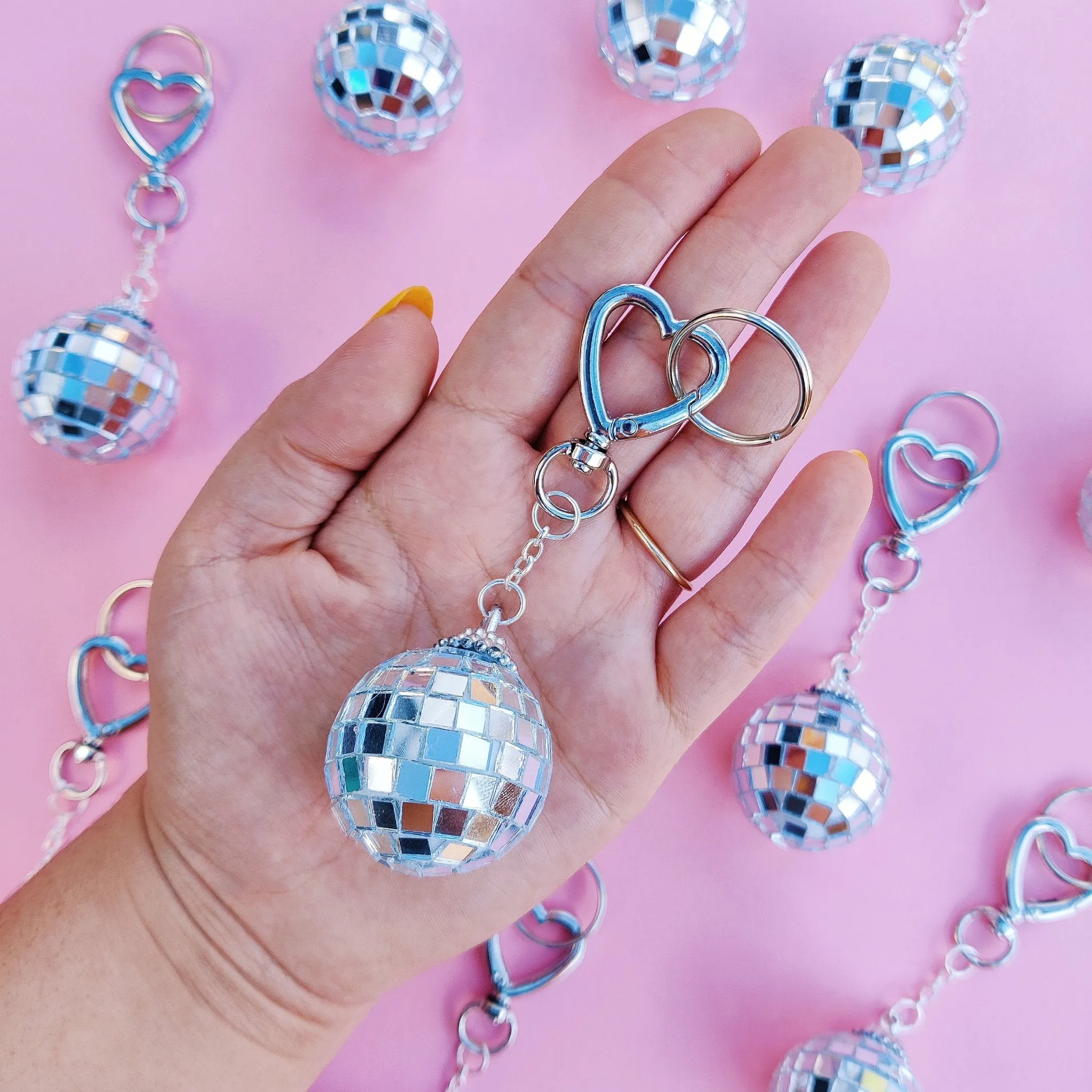 Disco Ball Keychain