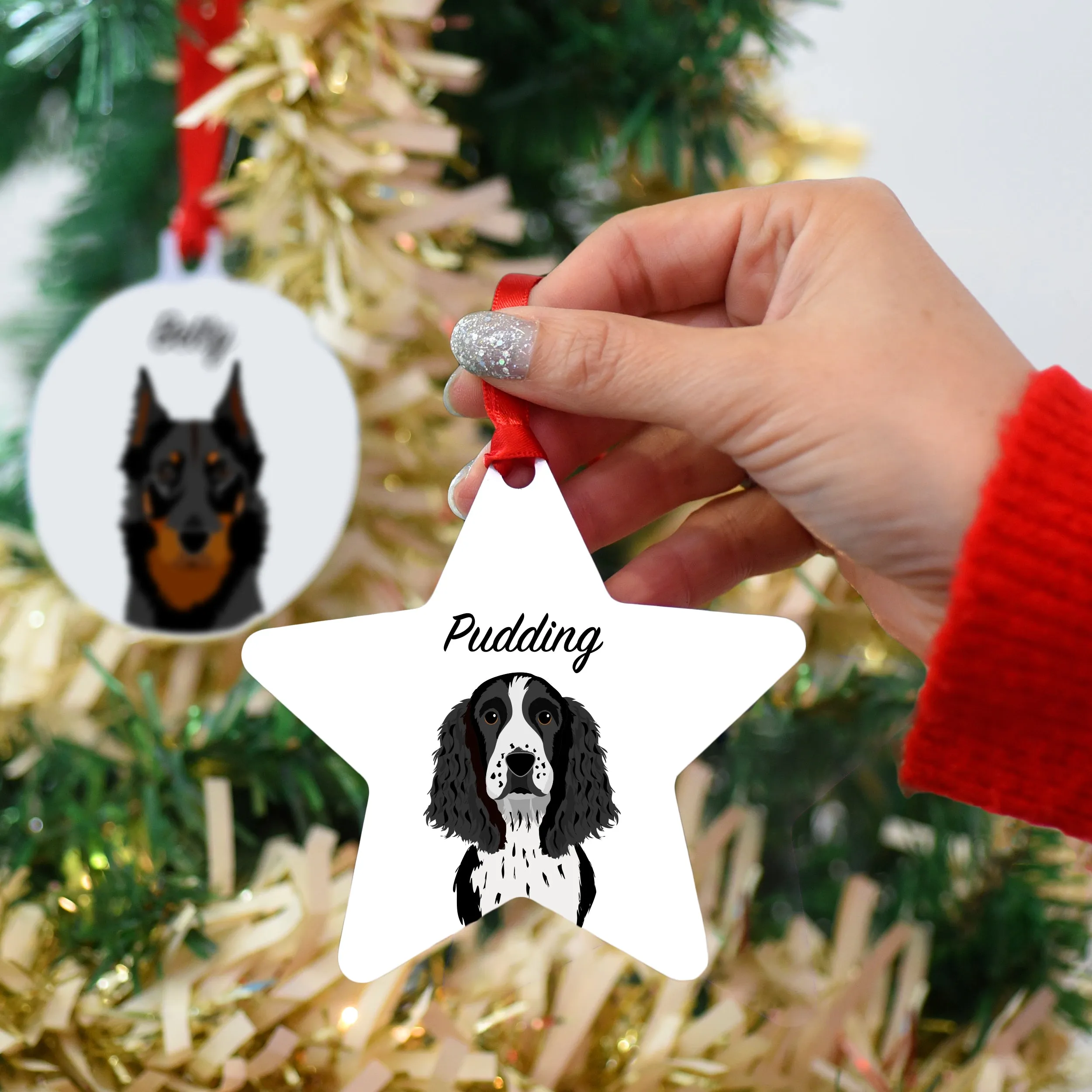 Dog Breed Christmas Tree Decoration Personalised