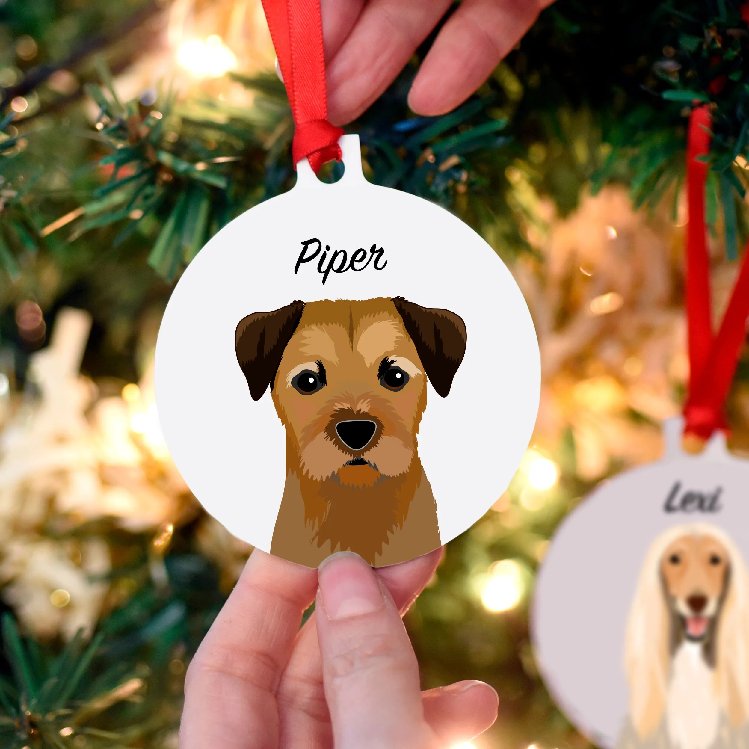 Dog Breed Christmas Tree Decoration Personalised