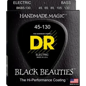 DR Black Beauties 5 String Set