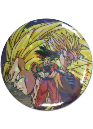 Dragon Ball Z - Son Goku Glitter Button