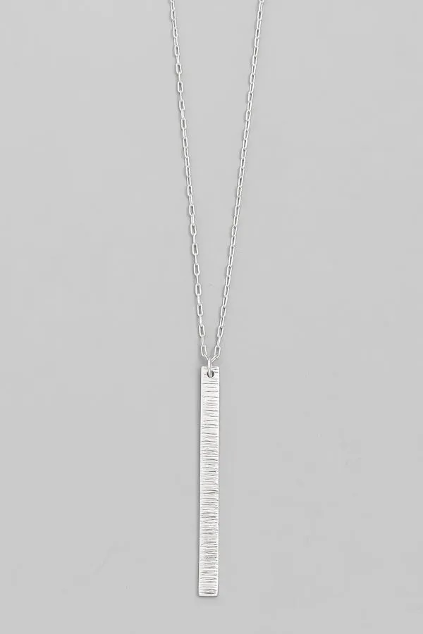 Durable bar chain necklace