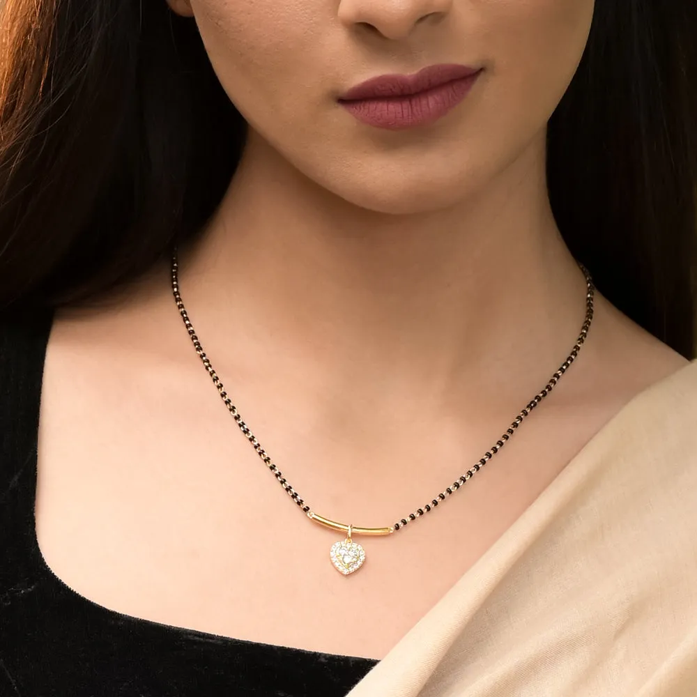 Eternal Love Sparkle mangalsutra | 18K Gold Vermeil