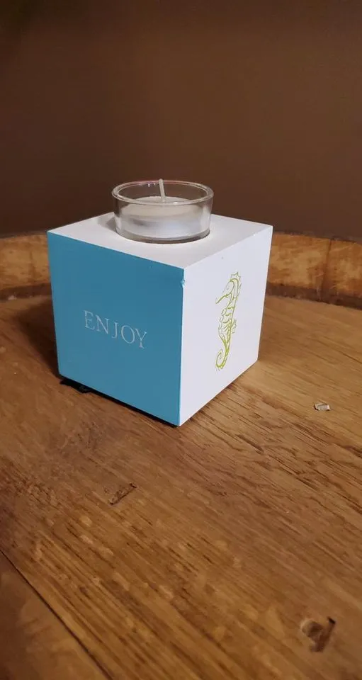 Explore, Enjoy Candle Holder