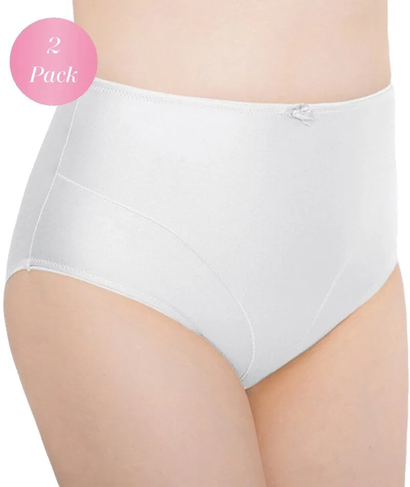 Exquisite Form Control Top Shaping Brief 2 Pack - White