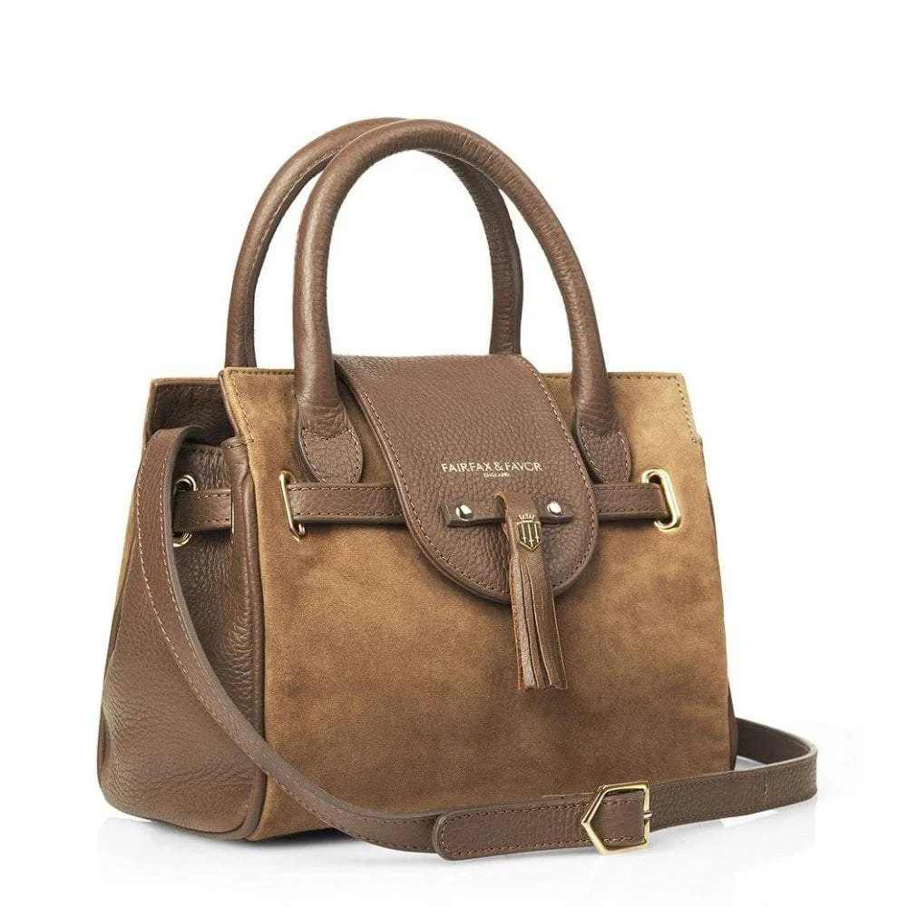 Fairfax & Favor Ladies Mini Windsor Suede Handbag