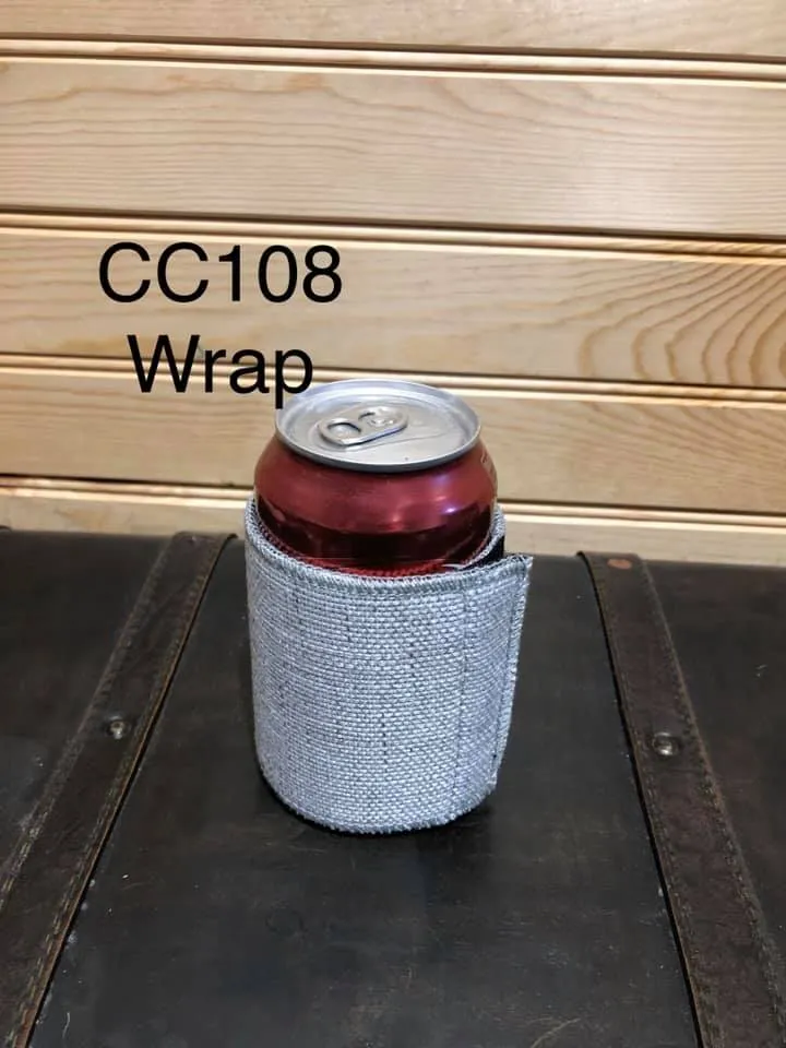 Faux Burlap Can Wrap