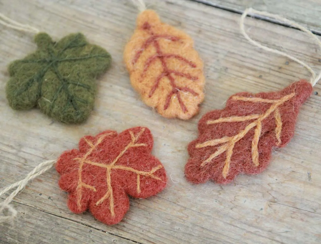 Felt Leaf Decoration