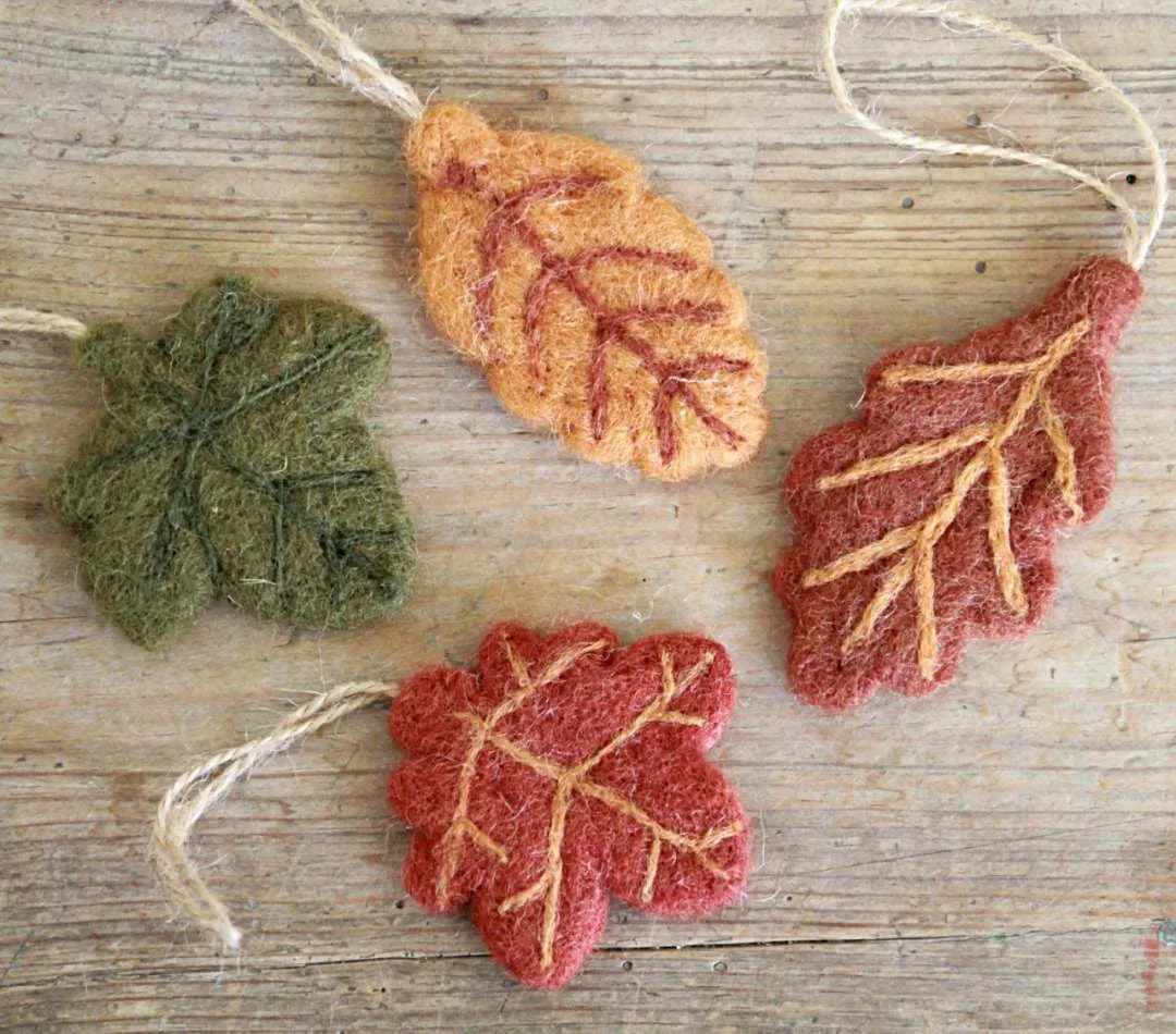 Felt Leaf Decoration