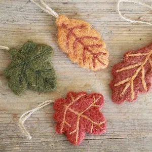 Felt Leaf Decoration