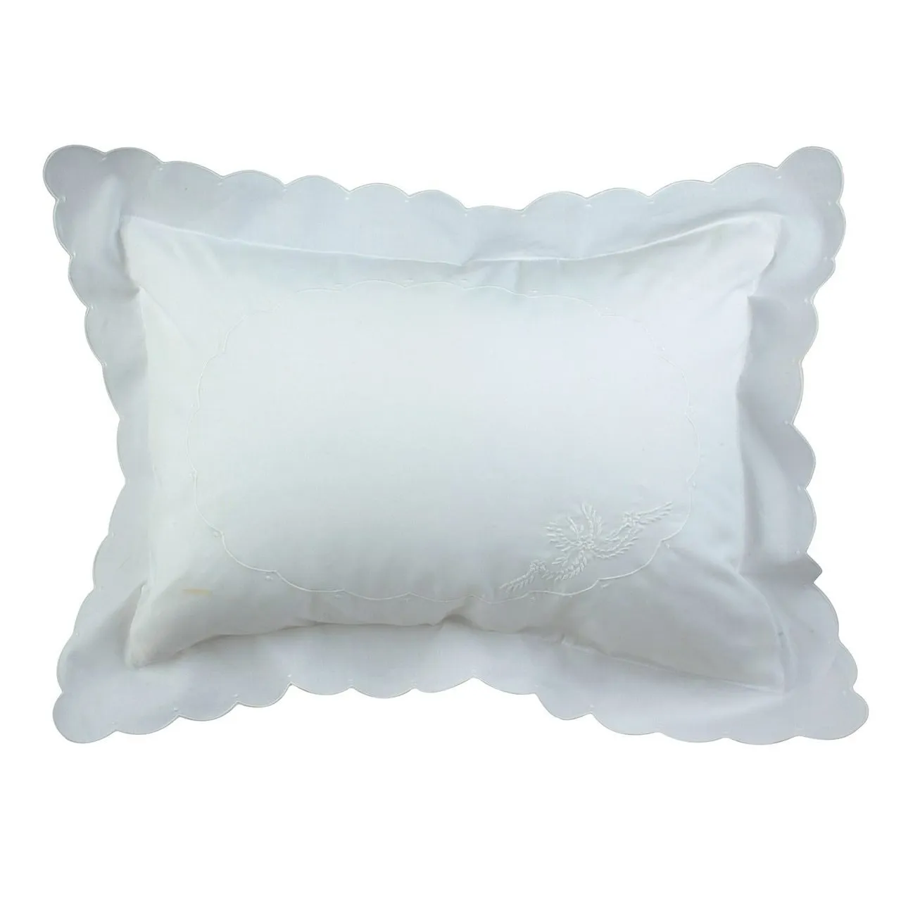 Feltman Brothers Pillow Cover w/ Scalloped Edge