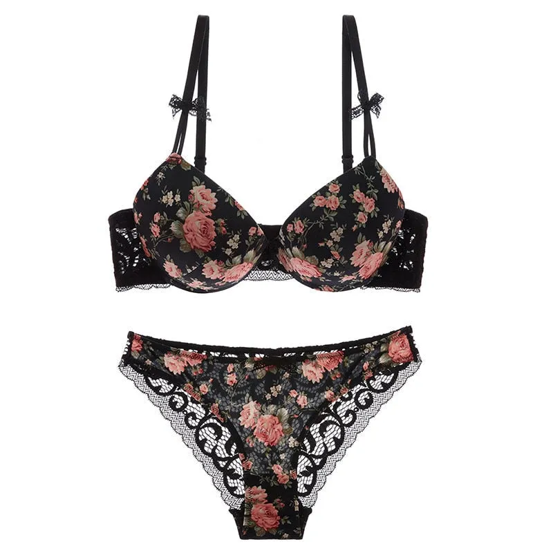 Floral Lace Lingerie Set