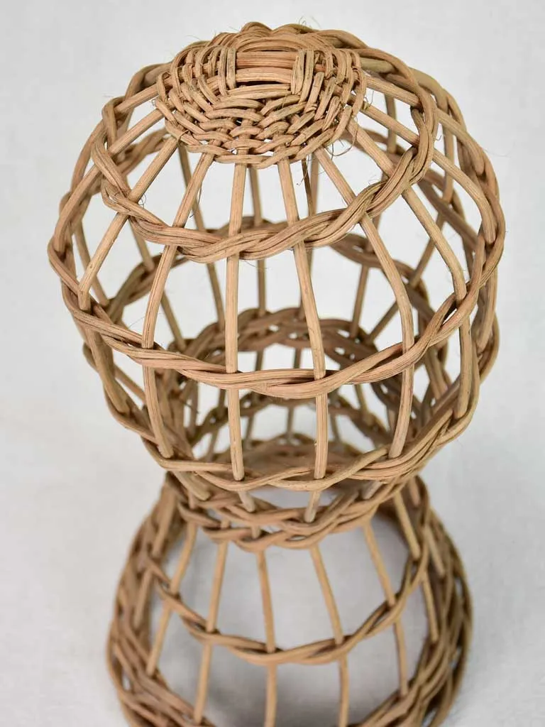 French wicker hat stand 1930's 15"