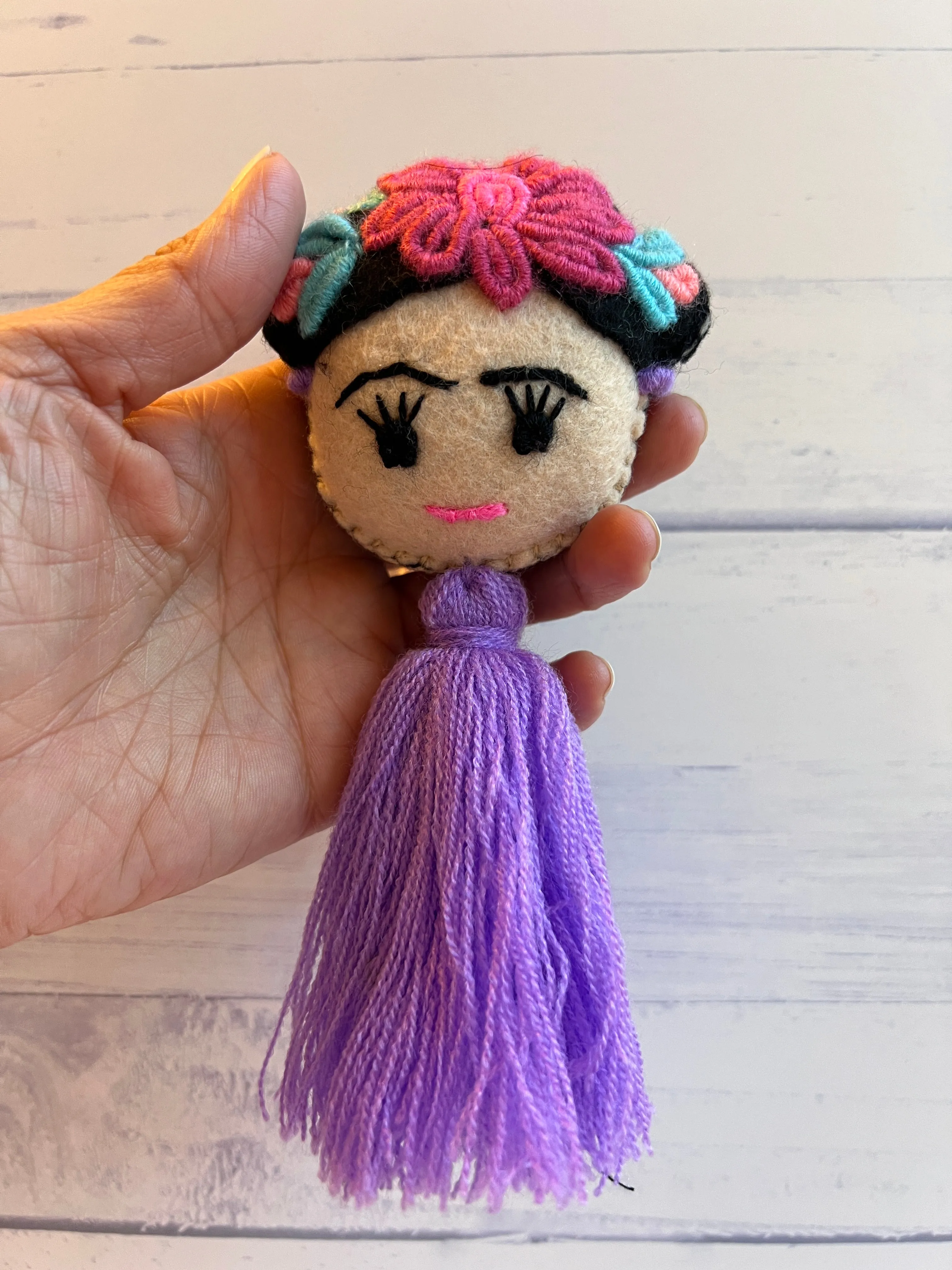 Frida Pom Pom Ornament