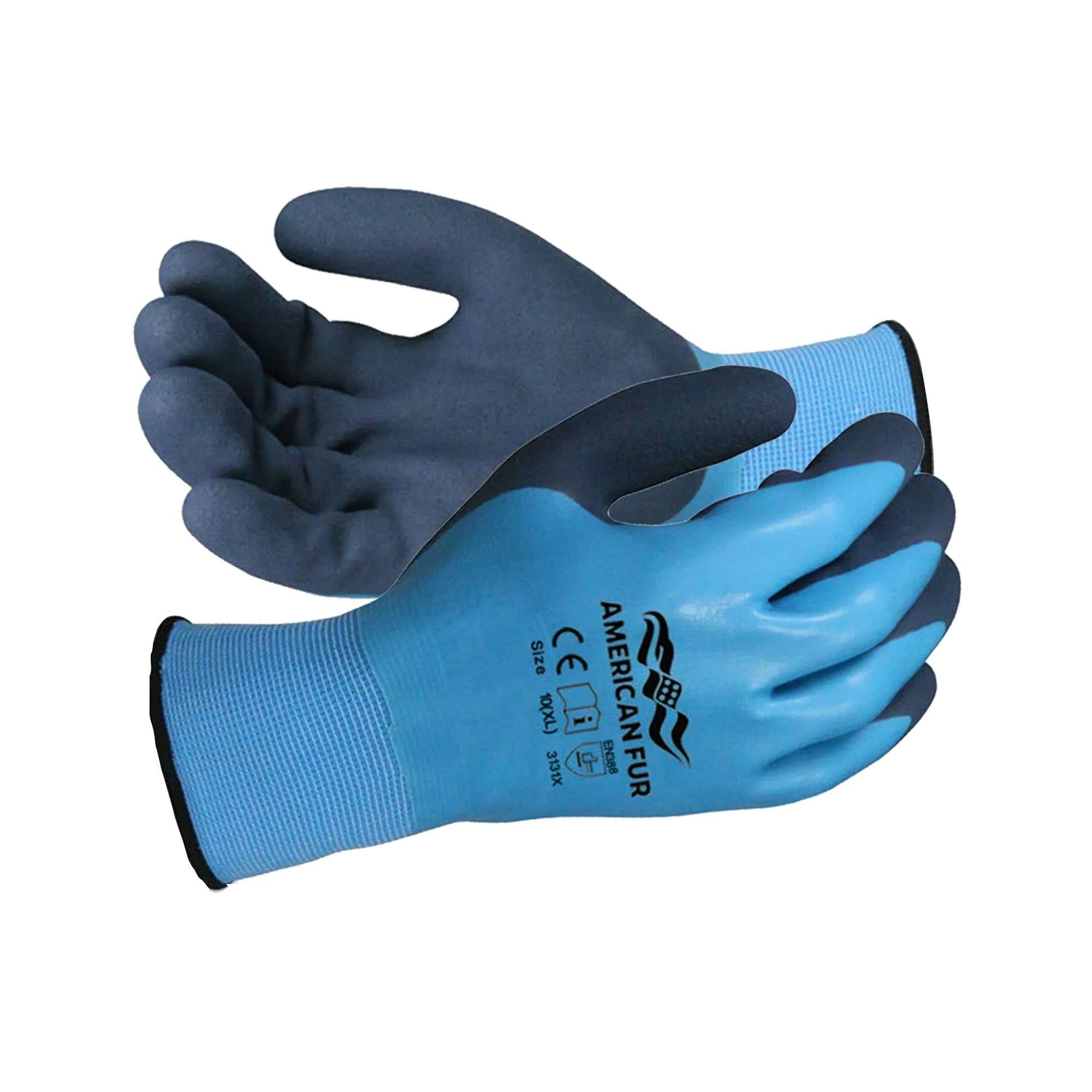 Fully Coated Double Dip Waterproof Latex Breathable Gloves