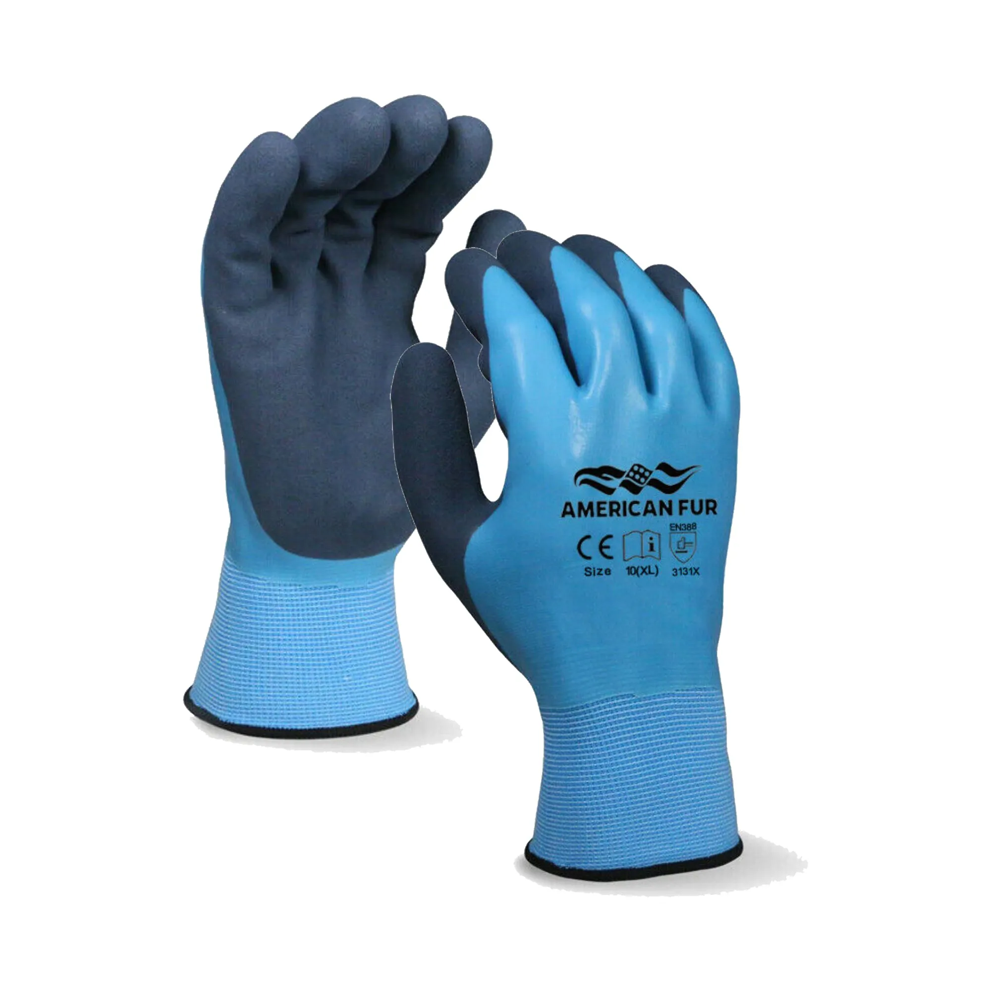 Fully Coated Double Dip Waterproof Latex Breathable Gloves