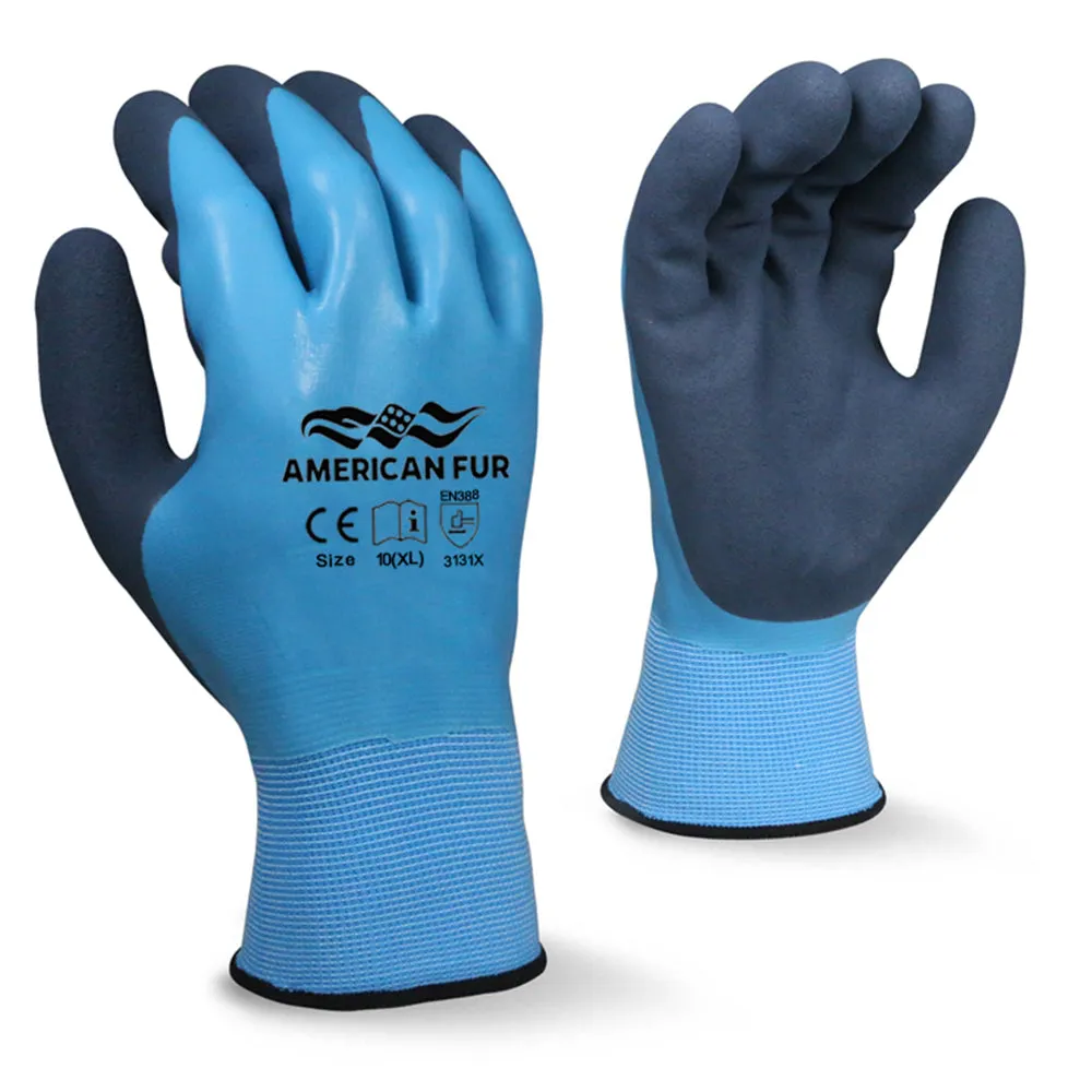 Fully Coated Double Dip Waterproof Latex Breathable Gloves