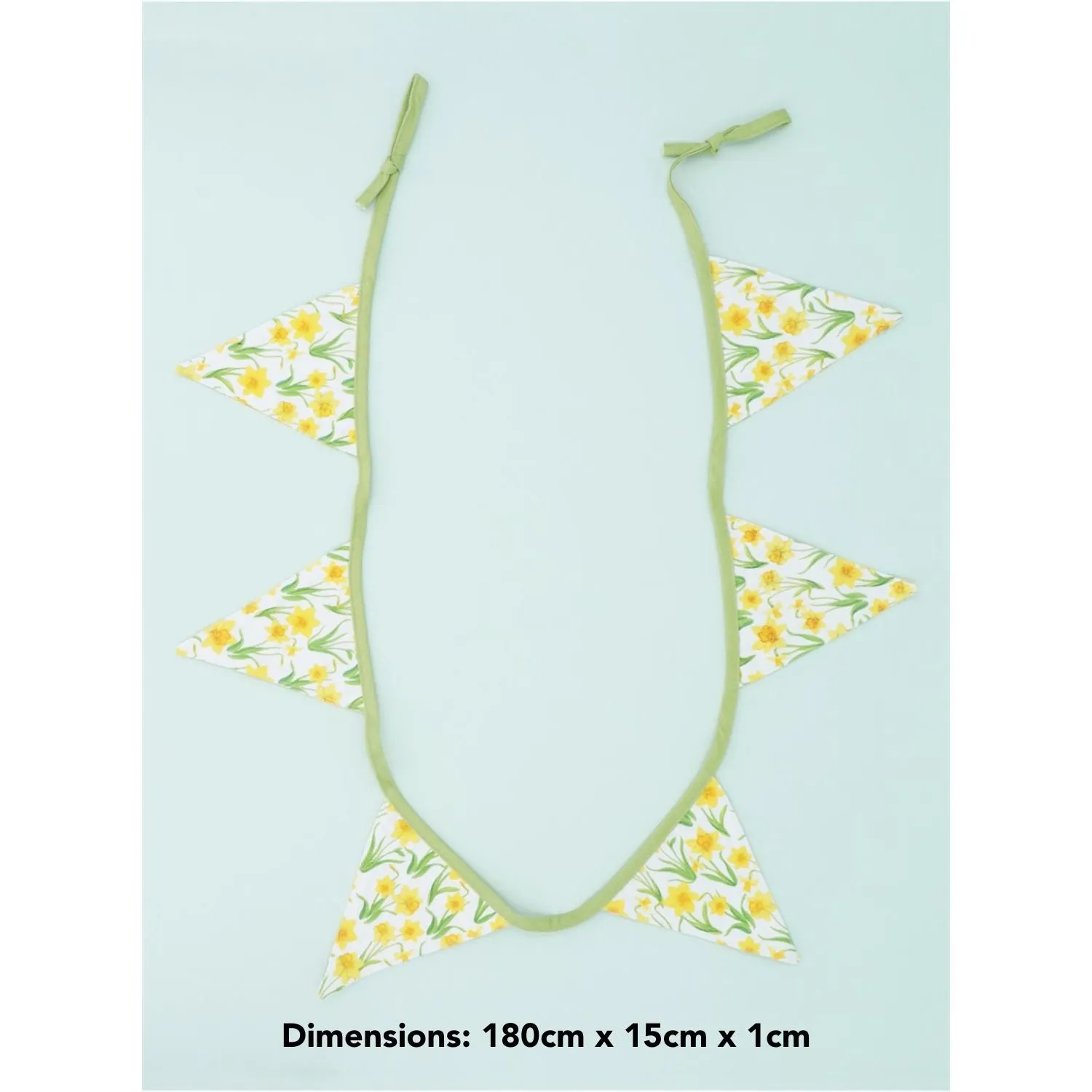 Gisela Graham 180cm Daffodil Fabric Bunting