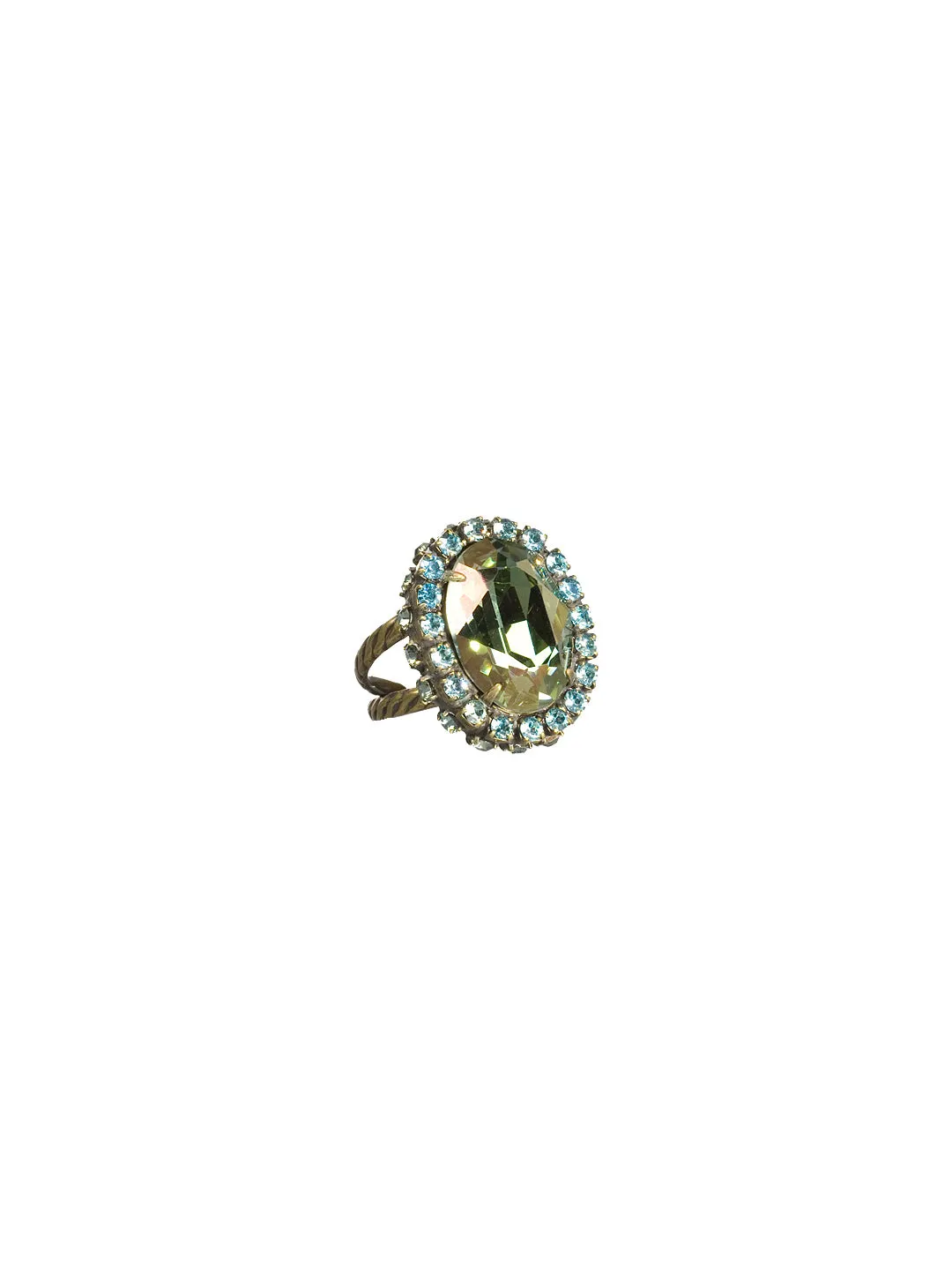 Glamorous Oval-Cut Cocktail Ring - RBT68AGAQB