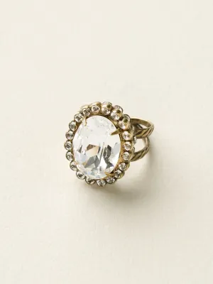 Glamorous Oval-Cut Cocktail Ring - RBT68AGCCL