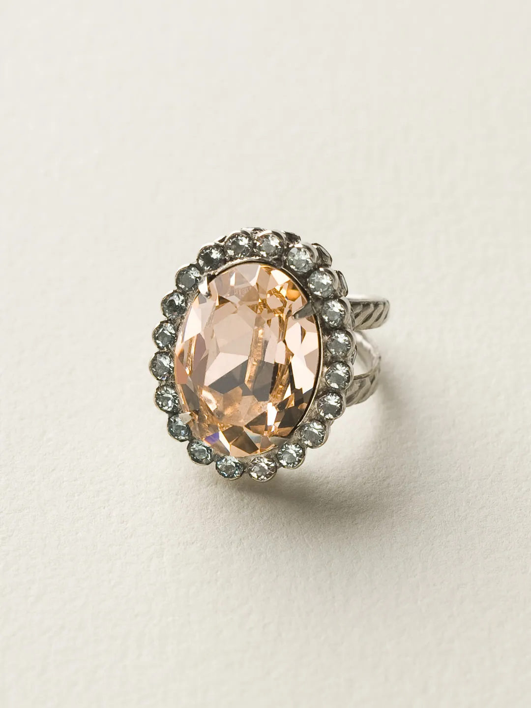 Glamorous Oval-Cut Cocktail Ring - RBT68ASSKY