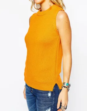 Glamorous Petite Knitted Ribbed Tank