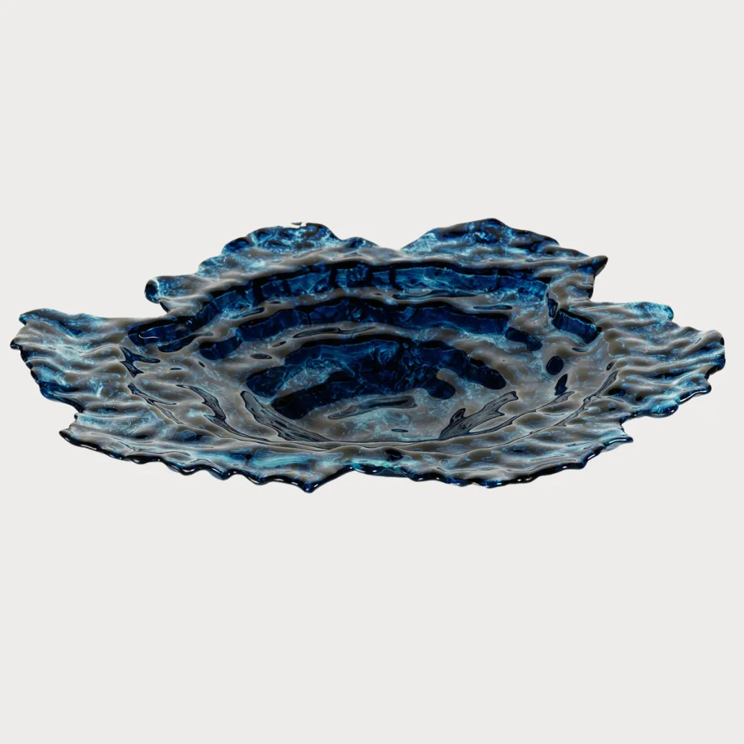 Glass Oyster Platter, 16"