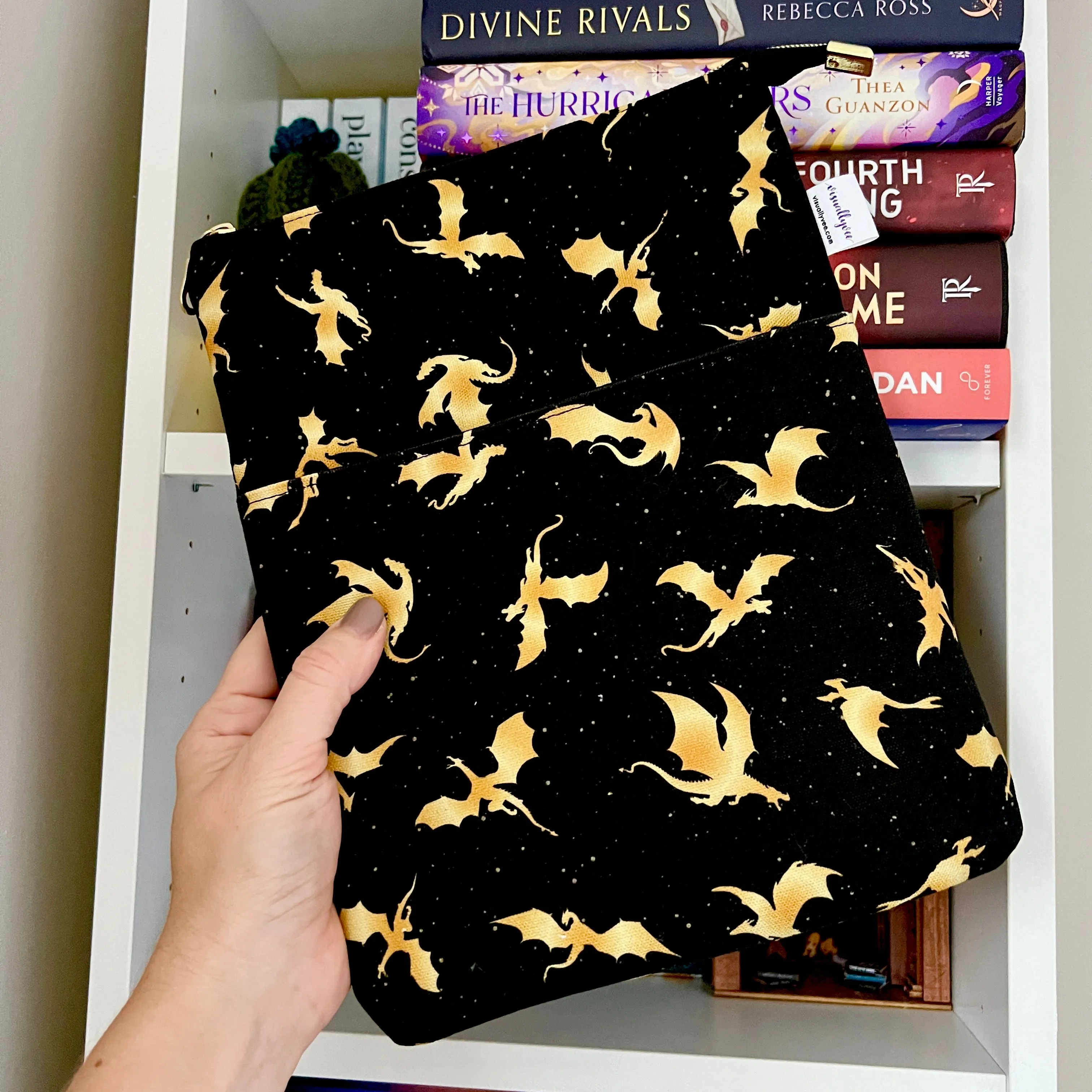 Gold Dragons -  Zippered Book Sleeve