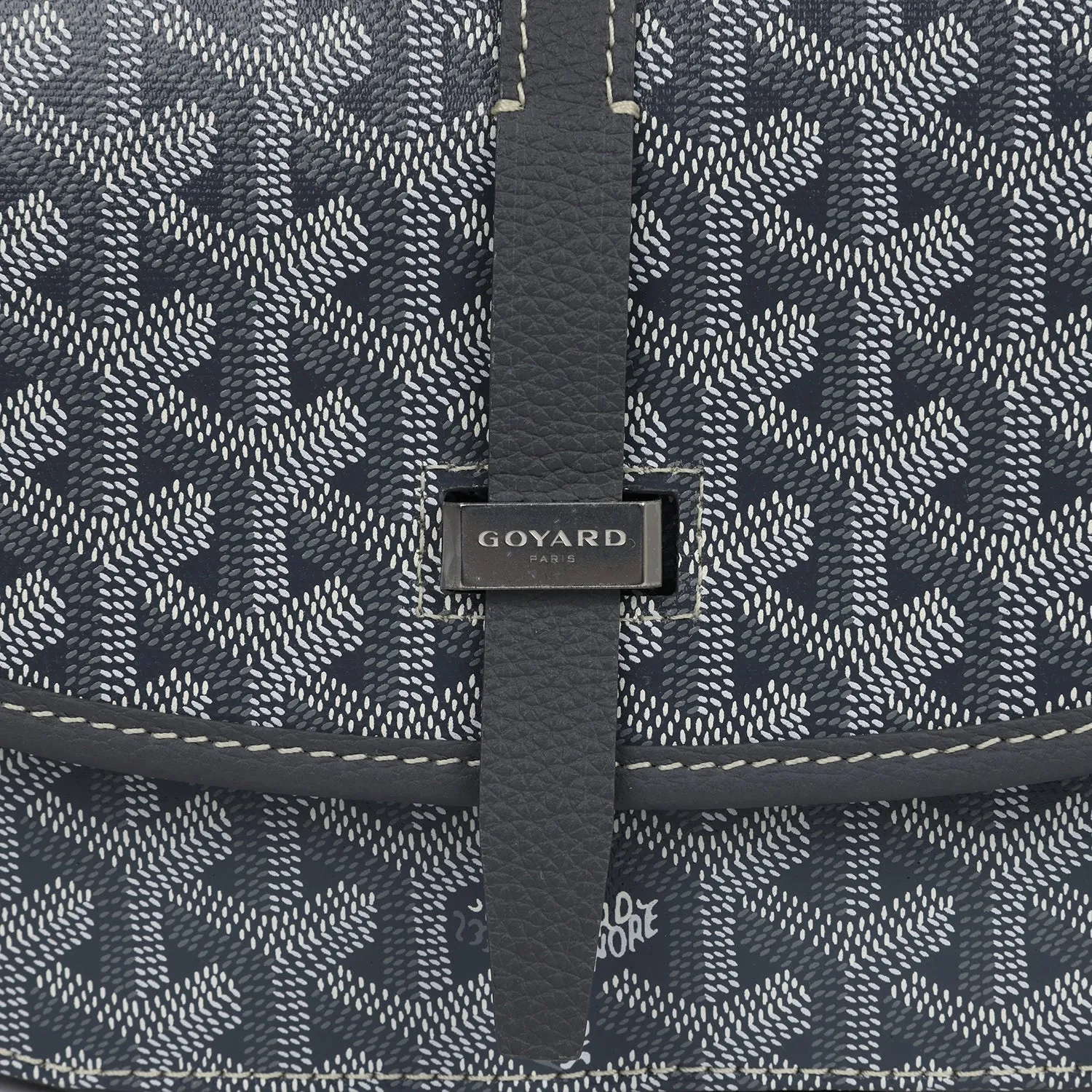 Goyard Goyardine Grey Belvedere PM Bag Palladium Hardware