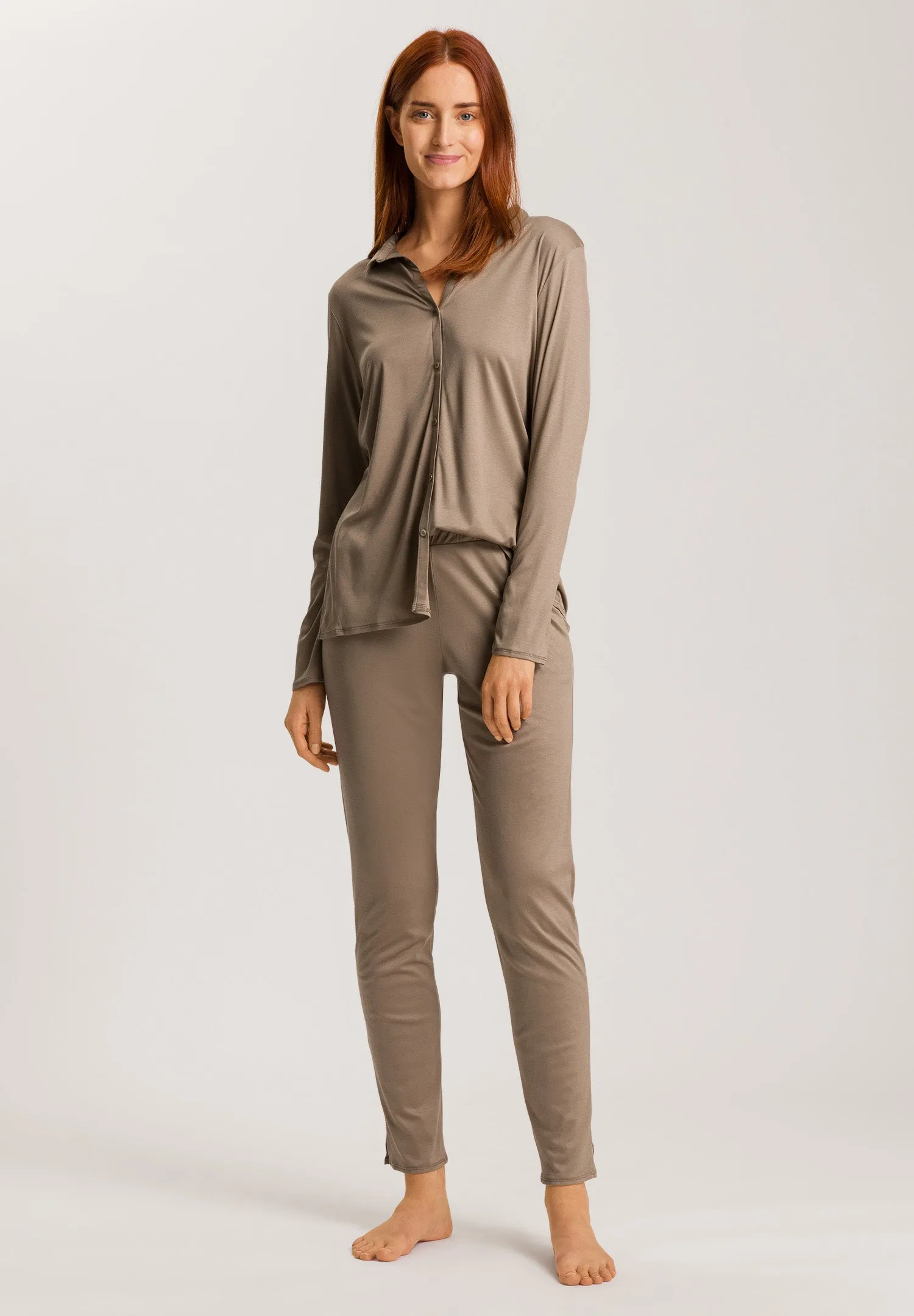 Grand Central Silk Blend Shirt | Taupe 77305-2847