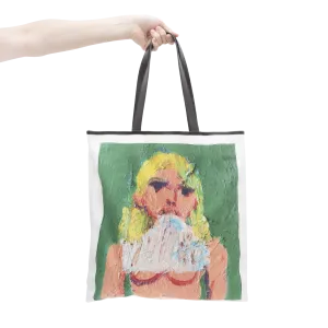 Graphic Print Tote Bag — "Blonde"