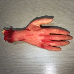 Halloween Horror Props Bloody Hand Haunted House Terror Party Decoration Scary Hand Finger Leg Foot Brain Heart