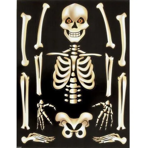 Halloween Skeleton Window Clings