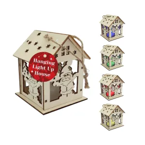 Hanging Light Up House Christmas Decoration