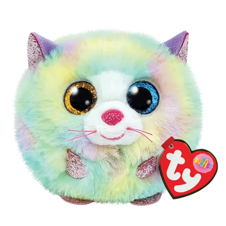 HEATHER RAINBOW CAT BEANIE BALL