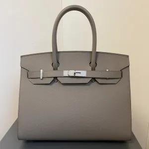 Hermès Birkin 30 Gris Etain Sellier Epsom Palladium Hardware PHW