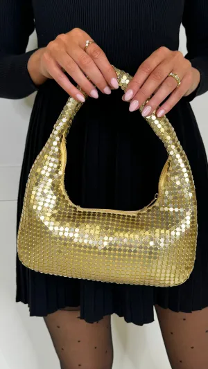 Karsyn Gold Sequin Handbag