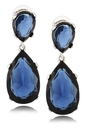 KENNETH JAY LANE CORDELIA Indigo Drop Earrings