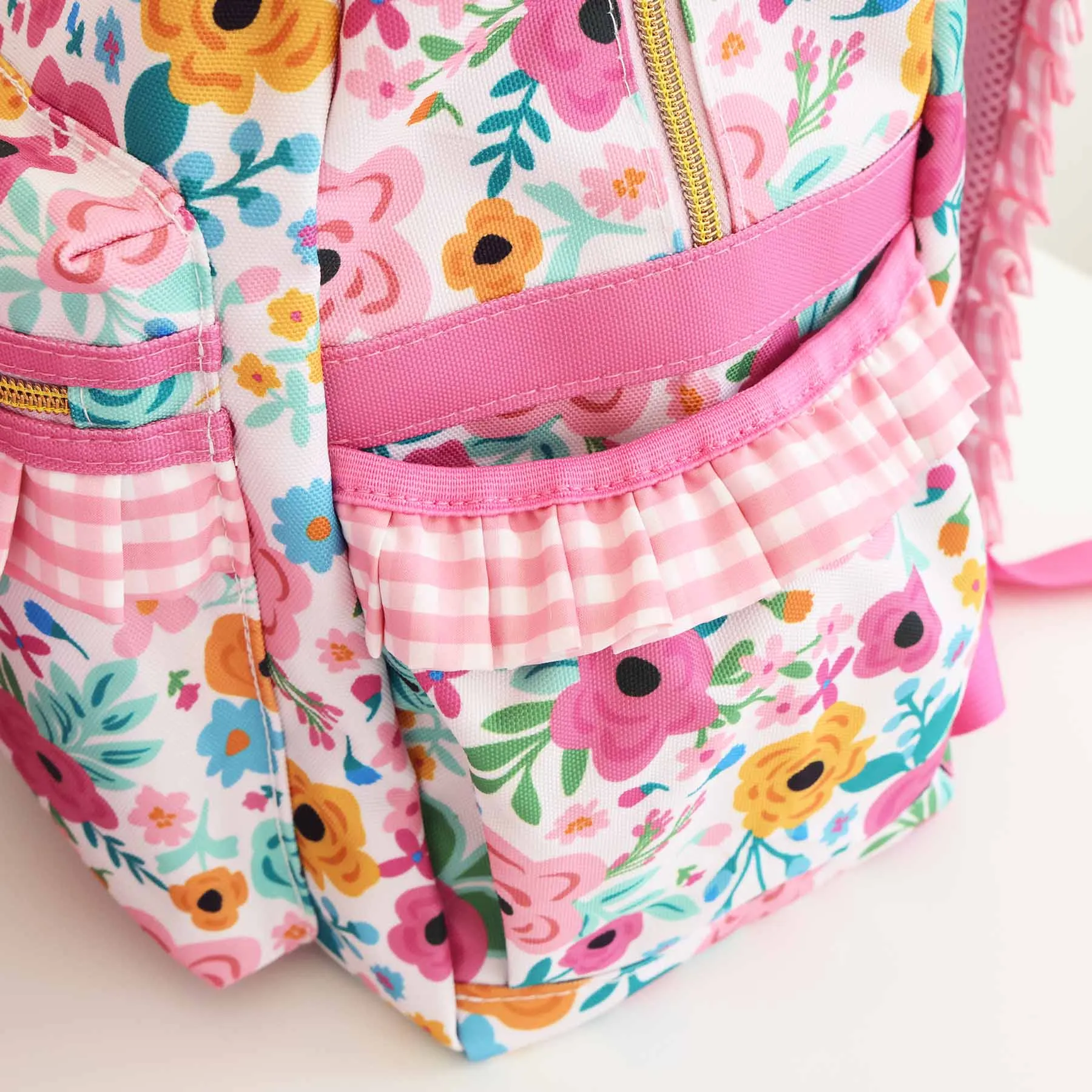 Kids Ruffle Backpack | Pretty Poppies