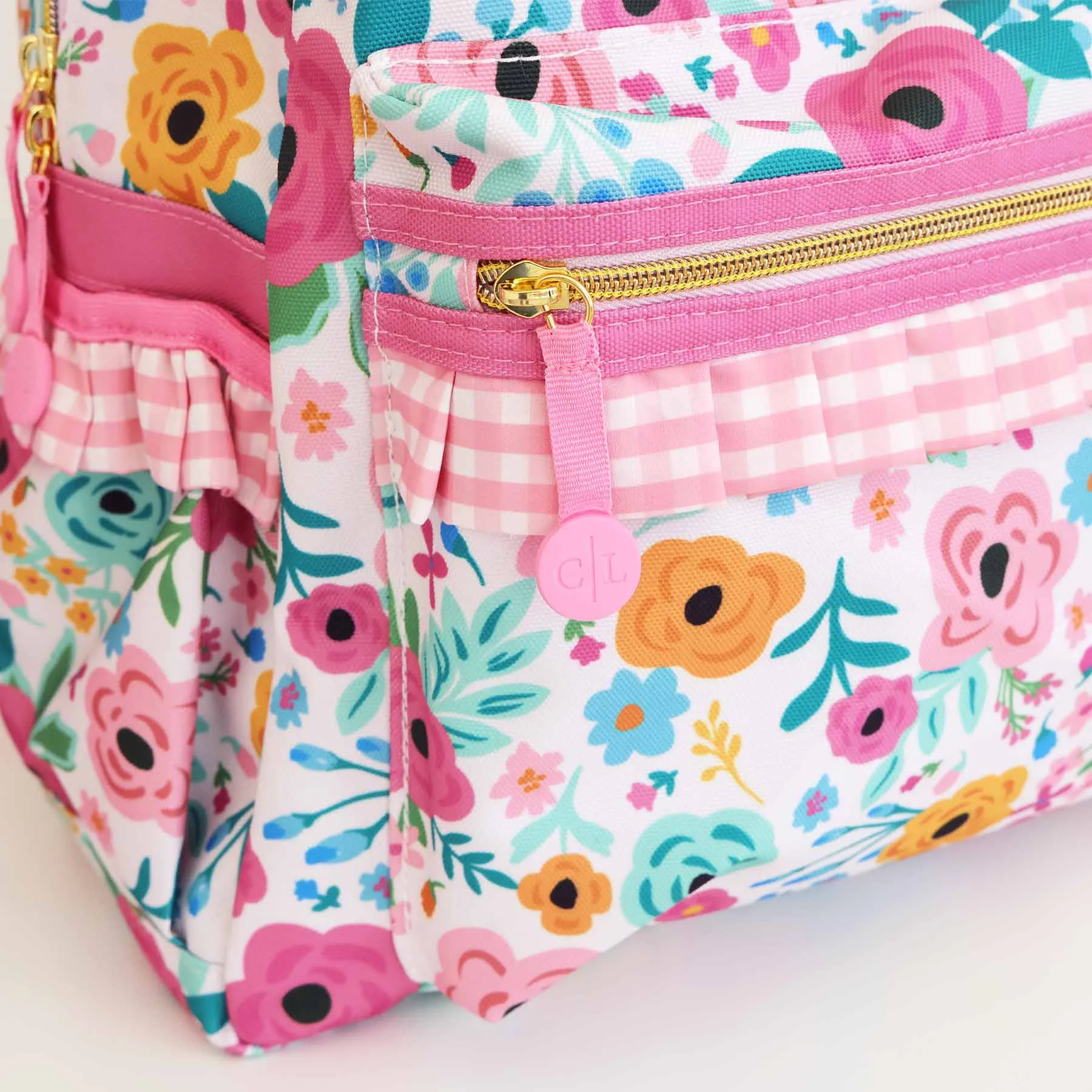 Kids Ruffle Backpack | Pretty Poppies