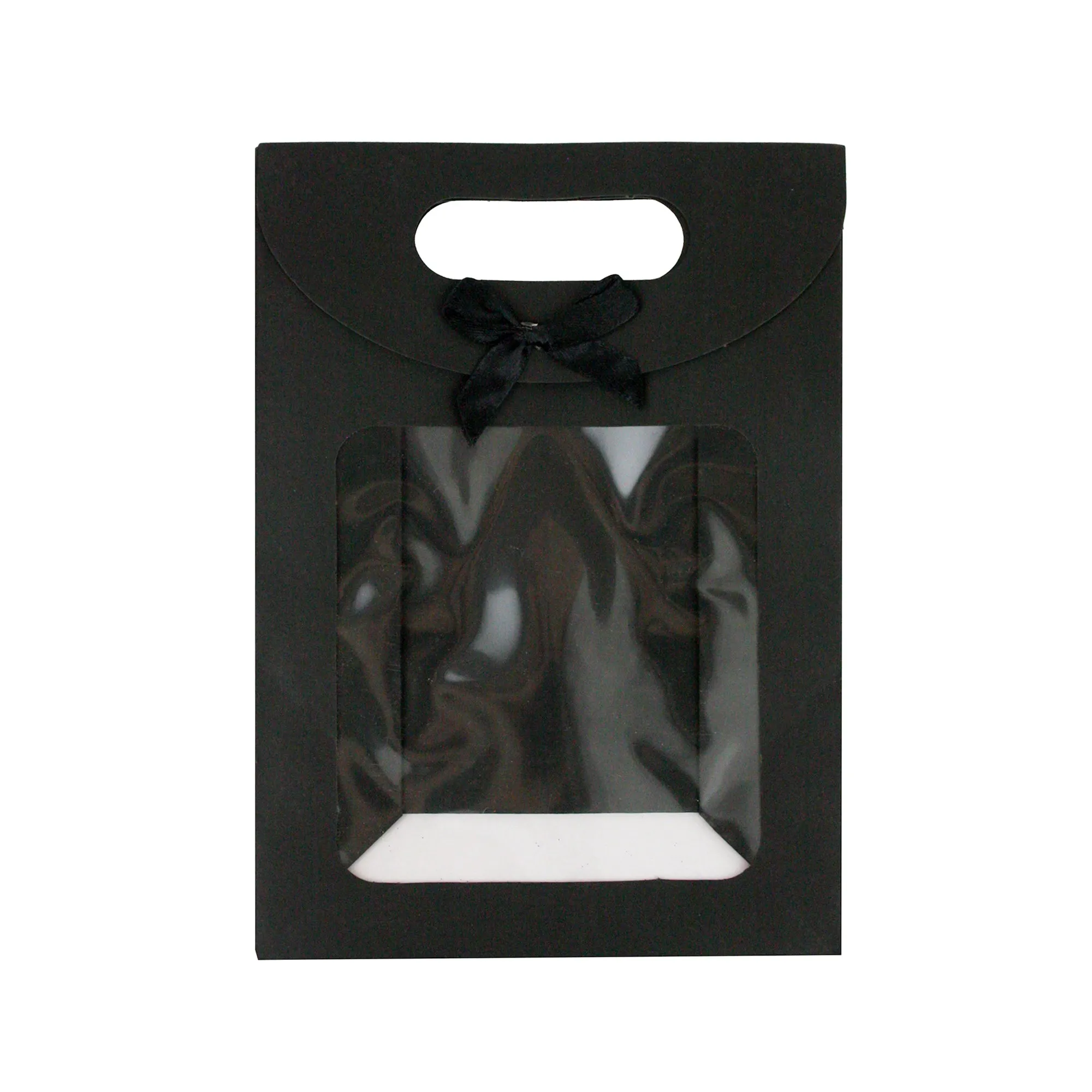 Kraft Gift Box Bags with Bow & Handle - Pack of 12 (Sizes Available)